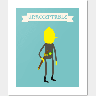 Lemongrab Unacceptable Banner Posters and Art